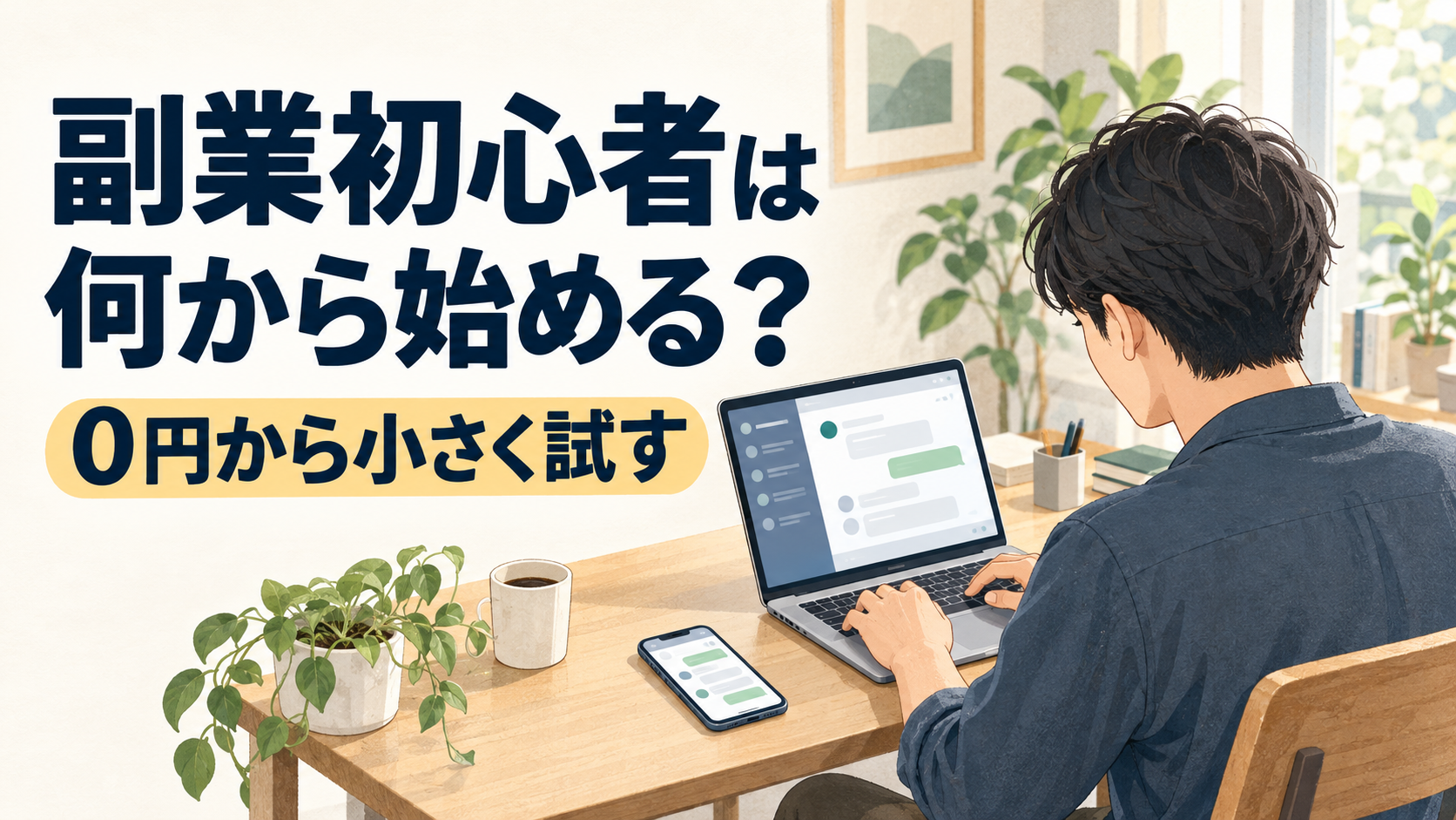 副業初心者は何から始める？0円から小さく試す副業の始め方